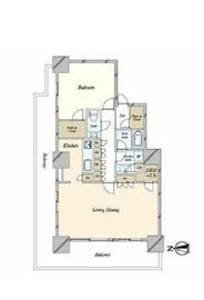 ブリリアタワー大崎 7階 間取り図