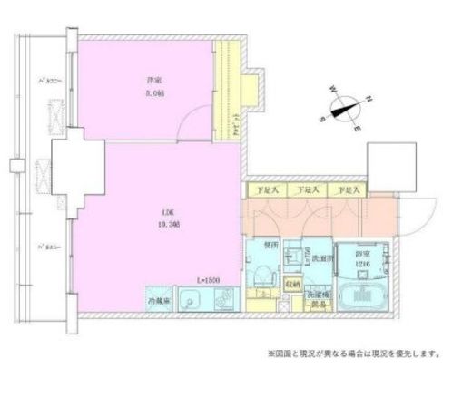 門前仲町レジデンス九番館 1008 間取り図