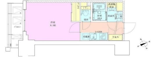 門前仲町レジデンス九番館 907 間取り図