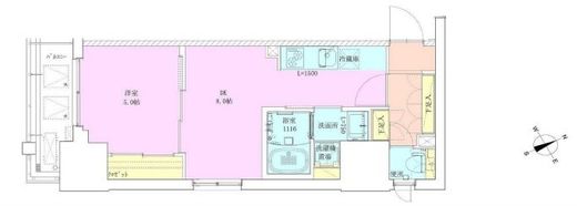 門前仲町レジデンス九番館 805 間取り図