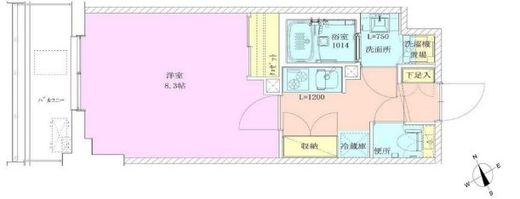 門前仲町レジデンス九番館 815 間取り図