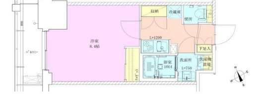 門前仲町レジデンス九番館 814 間取り図