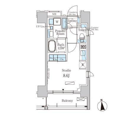 パークアクシス大森 503 間取り図