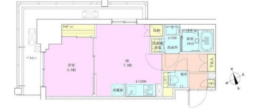 門前仲町レジデンス九番館 616 間取り図