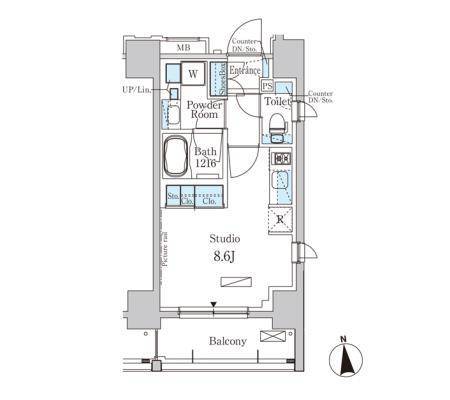 パークアクシス大森 703 間取り図