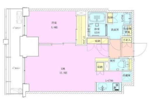 門前仲町レジデンス九番館 1111 間取り図