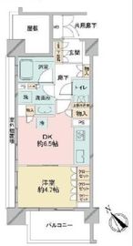 プレミスト不動前 5階 間取り図