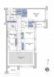 プライムメゾン御殿山 W208 間取り図