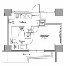 ザ・パークハビオ目黒フォート 401 間取り図