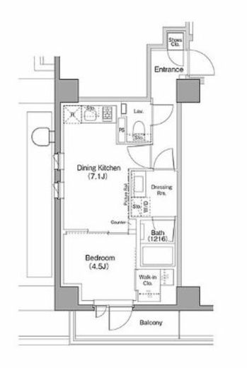 ザ・パークハビオ目黒フォート 402 間取り図