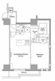 ザ・パークハビオ目黒フォート 305 間取り図