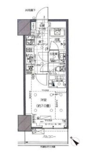 ピアース赤坂 8階 間取り図