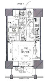 ピアース赤坂 7階 間取り図