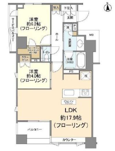 レフィール半蔵門 3階 間取り図