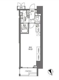 浜町アパートメンツ 501 間取り図