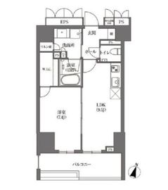 浜町アパートメンツ 507 間取り図