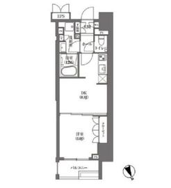 浜町アパートメンツ 701 間取り図