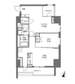 浜町アパートメンツ 906 間取り図