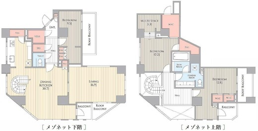 ザ・ロイヤルガーデンレジデンス白金台 701 間取り図