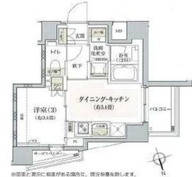 アージョ早稲田 5階 間取り図