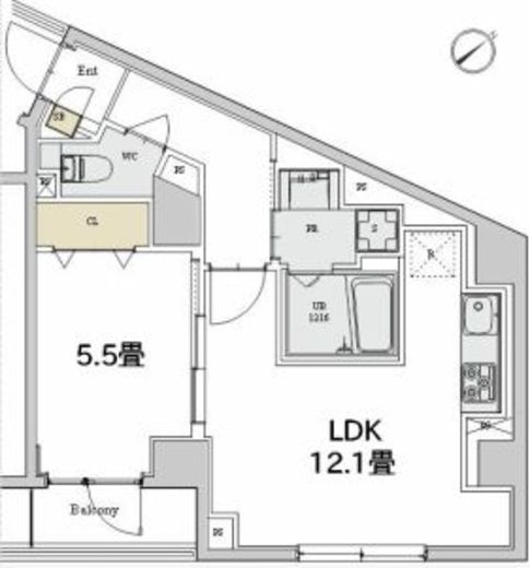 カスタリア本駒込 311 間取り図