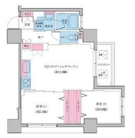 クレヴィアリグゼ日暮里 304 間取り図