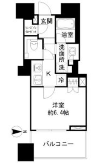 アトラス本郷三丁目 2階 間取り図