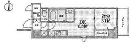 ジニア深川住吉 701 間取り図