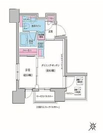 クレヴィアリグゼ雪が谷大塚 304 間取り図