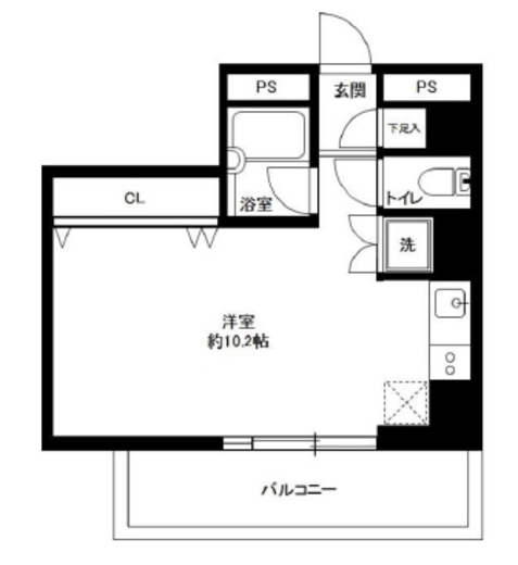 広尾ウエスト 10A 間取り図