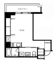 広尾ウエスト 4C 間取り図