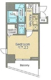 クレイシア大井町 2階 間取り図