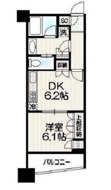 アトラスタワー西新宿 20階 間取り図