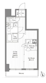 アデニウム新橋 4階 間取り図