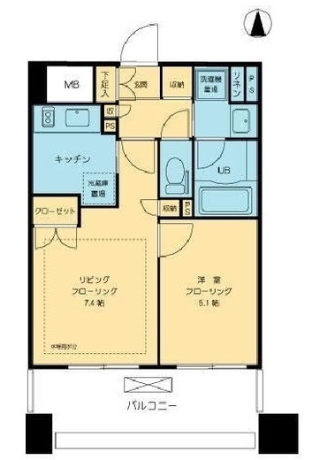 プライア渋谷 15階 間取り図