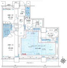 ベイクレストタワー 37階 間取り図