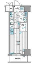 グランド・ガーラ銀座 8階 間取り図