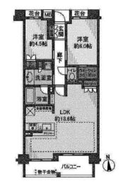 リストレジデンス目黒本町 3階 間取り図