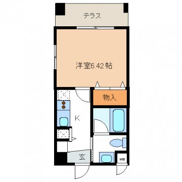 レジディア新川 101 間取り図