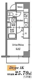 オーパス人形町 304 間取り図