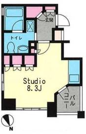 プライムアーバン恵比寿2 803 間取り図