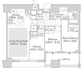 大崎ガーデンレジデンス 1408 間取り図