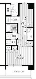 イーストコモンズ清澄白河パークフラッツ 5階 間取り図