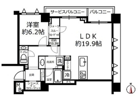 ブリリア高輪ザハウス 2階 間取り図
