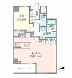 エヴァート長者丸 204 間取り図