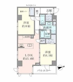 エヴァート長者丸 206 間取り図