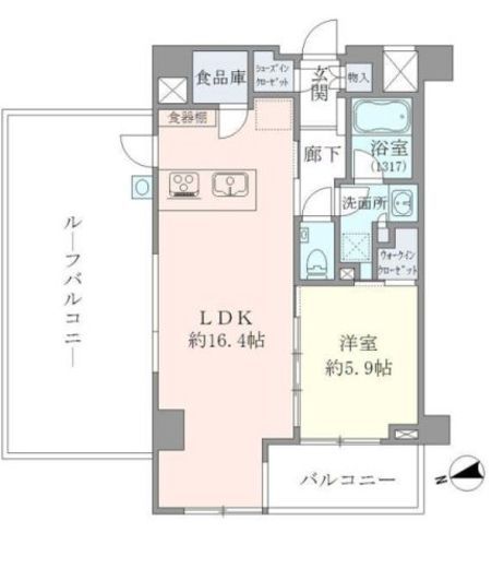 エヴァート長者丸 301 間取り図