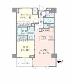 エヴァート長者丸 307 間取り図