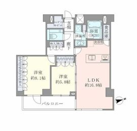 エヴァート長者丸 402 間取り図