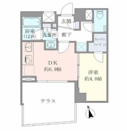 エヴァート長者丸 105 間取り図
